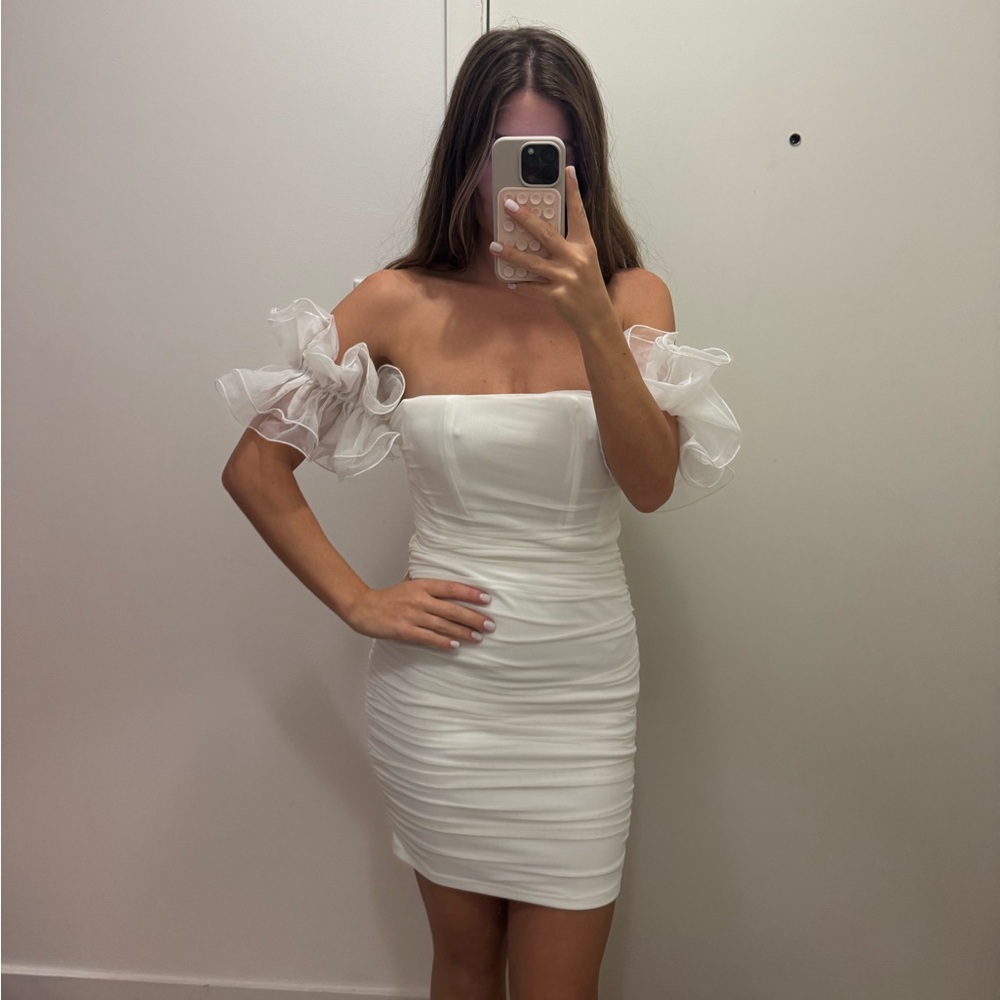 Hello Molly Strapless White Dress
